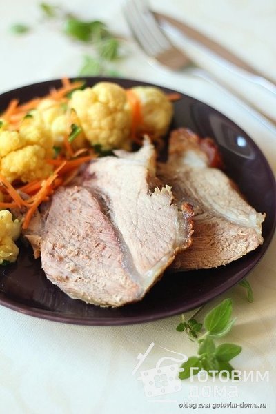 Krustenbraten или свинина с хрустящей корочкой в духовке фото к рецепту 4